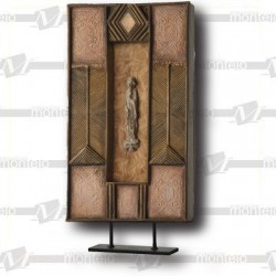 Plafón rectangular I  base metálica
