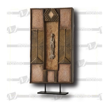 Plafón rectangular I  base metálica