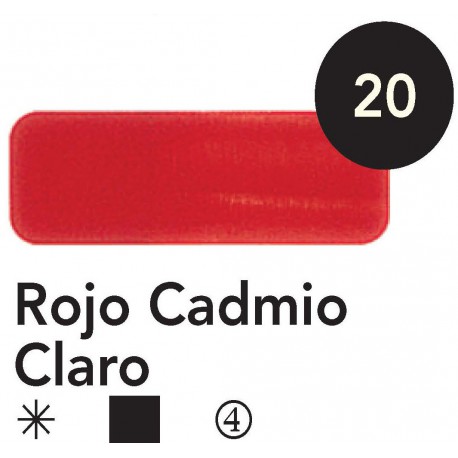 Óleo Titan ROJO CADMIO CLARO 20 ml