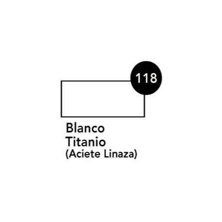 Óleo Van Gogh BLANCO TITANIO (aceite linaza) 60 ml